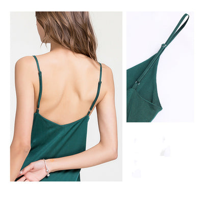 Pijama Camisón de Seda Suelta con Abertura Lateral - Image 6
