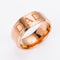 Monogram ring titanium steel ring Rose Dorado 10