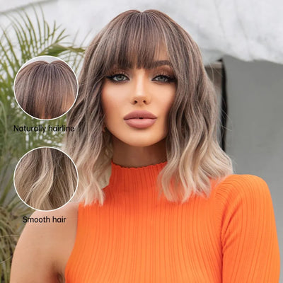 Peluca Corta Degradada Rizos Estilo Europeo y Americano para Mujer - Image 5