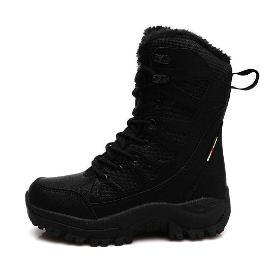 Botas Altas de Algodón para Parejas - Abrigo Invierno con Forro de Terciopelo