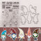 Set de Sellos Navideños Santa y Troqueles de Metal para Scrapbooking DIY