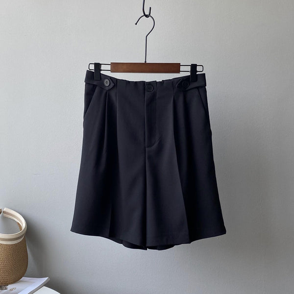 Pantalones Anchos Estilo Coreano con Drapeado Fluido