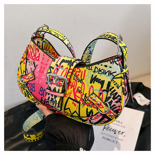 Bolsa de Hombro Messenger con Diseño de Letra de Moda - Image 11