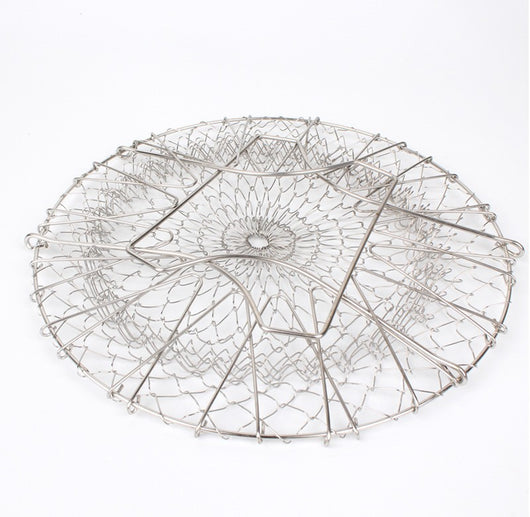 Cesta Multiuso Plegable de Acero Inoxidable para Freír y Cocinar - Image 7