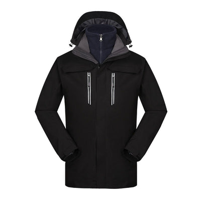 Chaqueta Impermeable Reversible de Dos Piezas con Forro de Terciopelo Coral - Image 7