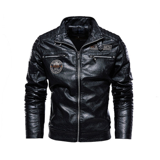 Chaqueta de Cuero Plush Hardman para Motociclista - Image 6
