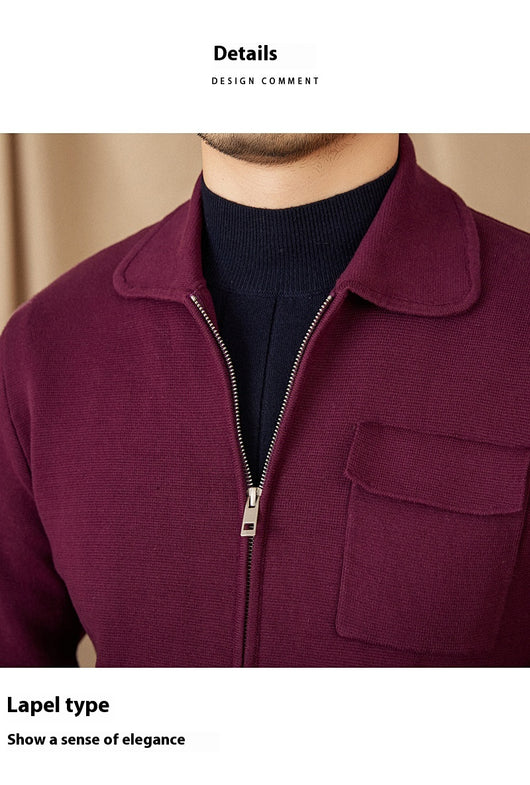 Cardigan Tejido con Cuello Polo y Manga Larga - Image 12