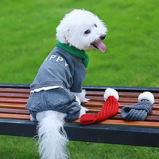 Bufanda Navideña de Lana para Mascotas - Image 4