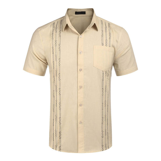 Guayabella Cuba Beach con Bolsillo - Camisa Casual de Lino - Image 10