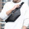 Bolsa Cruzada Cuadriculada para Hombre - Messenger Multiusos con Diseño Moderno