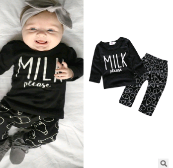 Conjunto de Camisetas Estampadas para Bebé - Manga Larga Primavera Otoño - Image 9