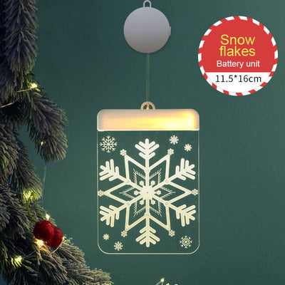Luces Navideñas LED USB con Diseño 3D - Decoración Colgante con Renos y Campanas - Image 3