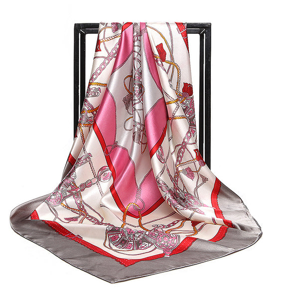 Bolso de Cadena con Pañuelo Decorativo para Mujer
