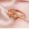 Diamond Love Sliding Ring Adjustable Opening