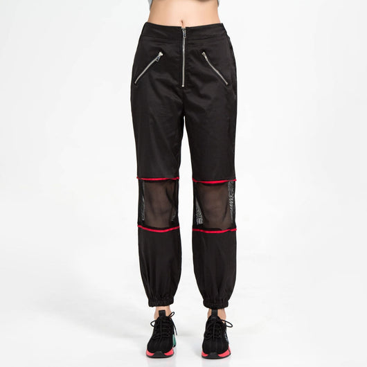 Pantalones Deportivos Mujer Malla Tendencia Primavera Verano con Cierre - Image 8