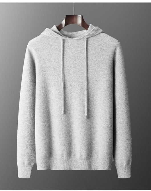 Conjunto Deportivo Lana Pura Hombre: Sudadera sin Costuras y Pantalón Tejido con Cordón - Image 16