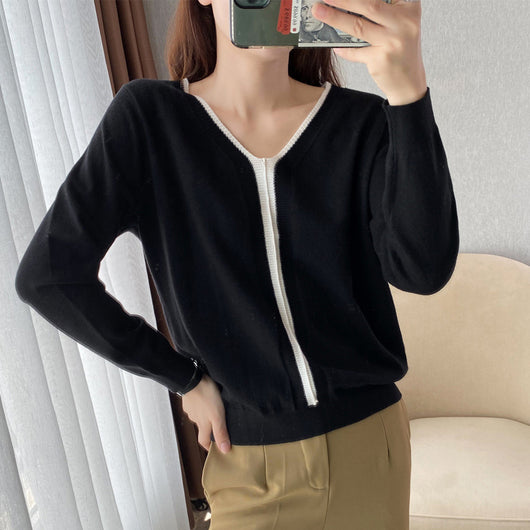 Blusa Térmica de Punto con Combinación de Colores - Image 13
