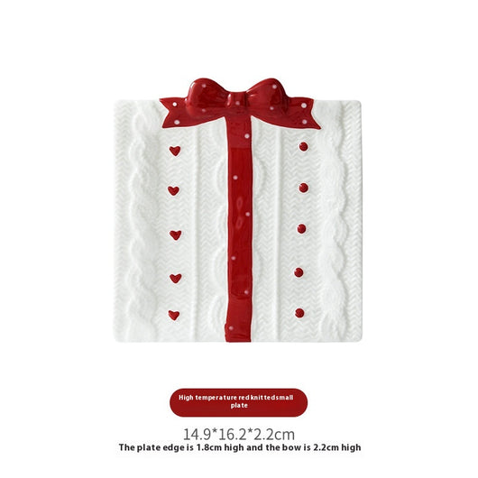 Plato Cuadrado Decorativo con Moño - Multiusos para Eventos y Celebraciones - Image 7