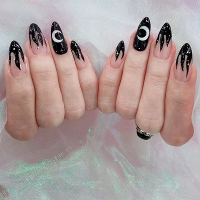 Esmalte de Uñas Llama Negra Estrella Luna - Image 8