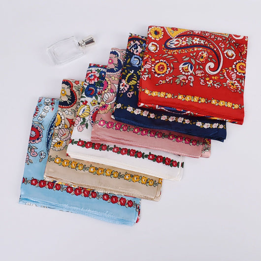 Pañuelo de Seda Estampado Anacardo Xinjiang Grande - Image 12