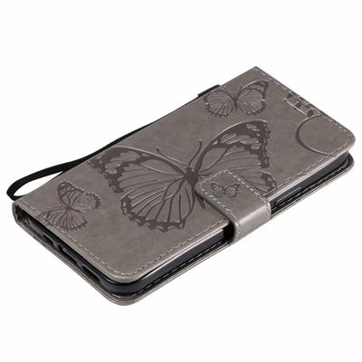 Funda de Cuero para Teléfono con Mariposa Prensada - Image 70