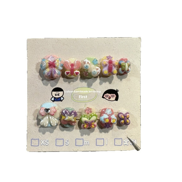 Parches de Uñas Decorativos Flores y Mariposas