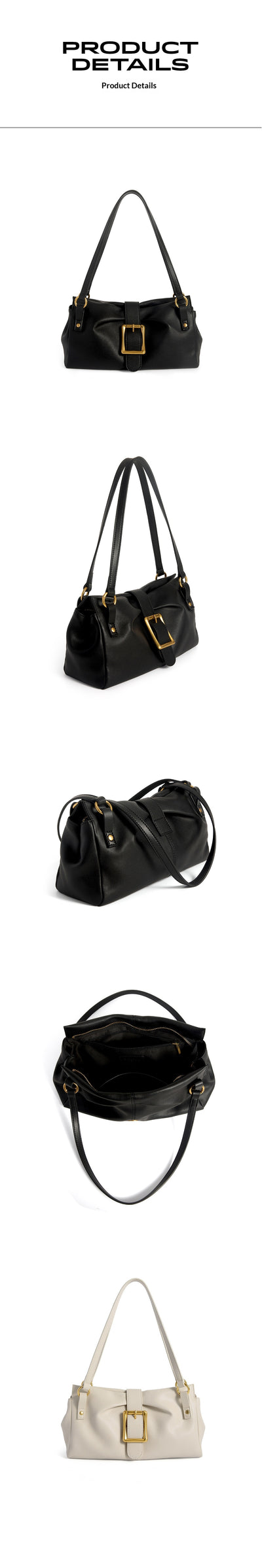 Bolso Tote Axilar de Cuero Genuino para Mujer - Image 15