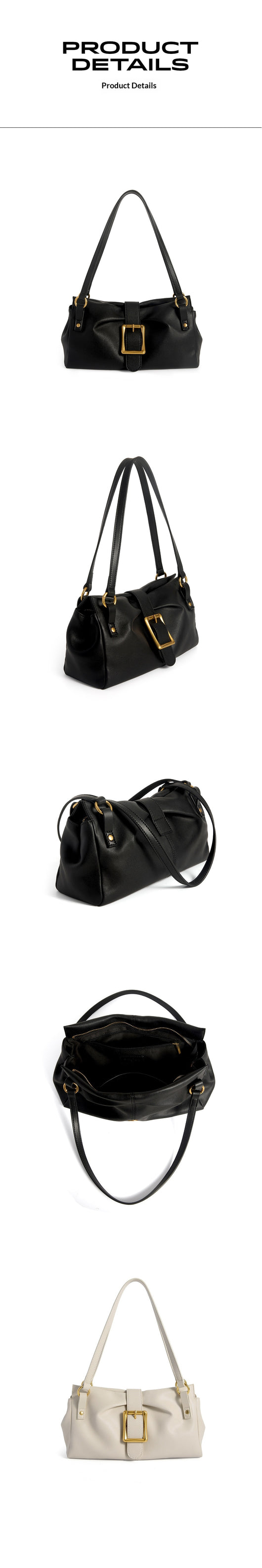 Bolso Tote Axilar de Cuero Genuino para Mujer - Image 15