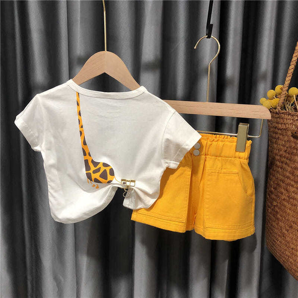 Conjunto de Dos Piezas Niños y Niñas - Playera y Shorts de Verano - Image 3