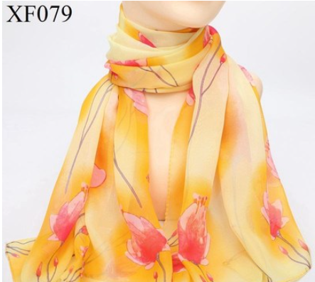 Pañoleta Estampada Primavera Otoño en Chifón Ligero - Image 13