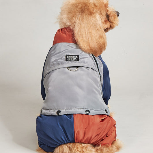 Abrigo Acolchado para Perros Medianos y Grandes - Diseño a Juego de Colores para Invierno - Image 4