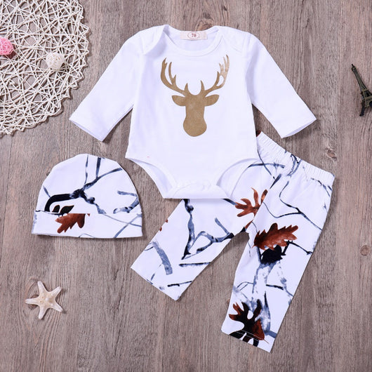 Conjunto de Tres Piezas con Romper de Manga Larga - Image 3