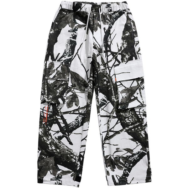 Pantalones Casuales Sueltos Multi-Bolsillos Estilo Urbano
