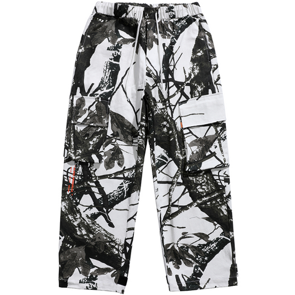 Pantalones Casuales Sueltos Multi-Bolsillos Estilo Urbano