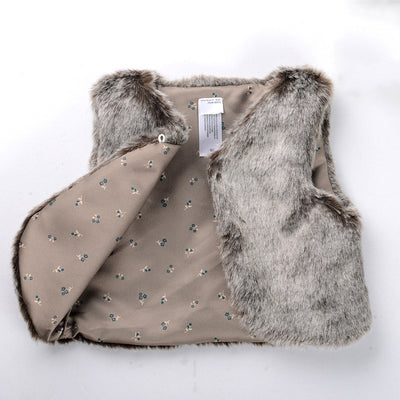Chaleco de Piel Sintética para Niñas - Abrigo Cálido y Elegante - Image 3