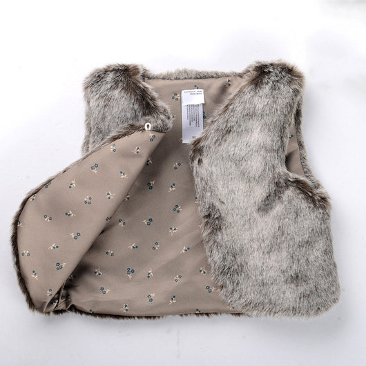 Chaleco de Piel Sintética para Niñas - Abrigo Cálido y Elegante - Image 3