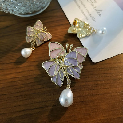 Broche Mariposa Delicado con Perla - Cierre Decorativo para Pañuelos y Accesorios - Image 10