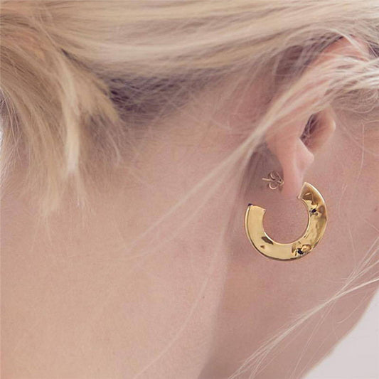 Aretes Vintage Luna Dorada - Diseño Minimalista Elegante - Image 2