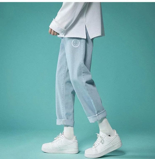 Pantalones Casuales de Mezclilla Clara para Hombre - Image 15