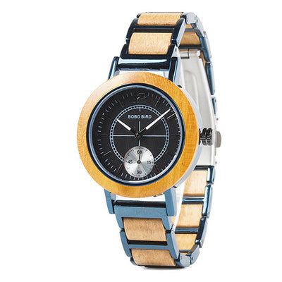 Reloj de Pareja en Madera - Diseño Artesanal con Correa de Cuero - Image 14