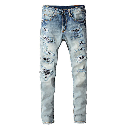 Jeans de Hombre con Rotos en las Rodillas - Estilo Urbano Moderno - Image 10