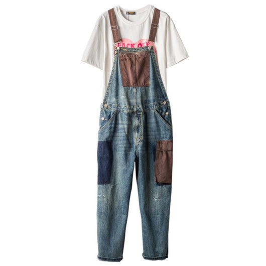 Pantalones Overol con Tirantes de Contraste para Hombre y Mujer - Image 6