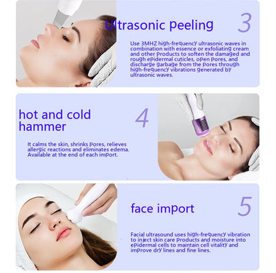 Dispositivo de Belleza Ultrasónico con Burbujas de Hidrógeno y Oxígeno 6 en 1 - Image 7