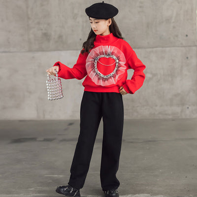 Conjunto de Dos Piezas con Estampado de Corazones - Pantalón Casual Trendy - Image 19