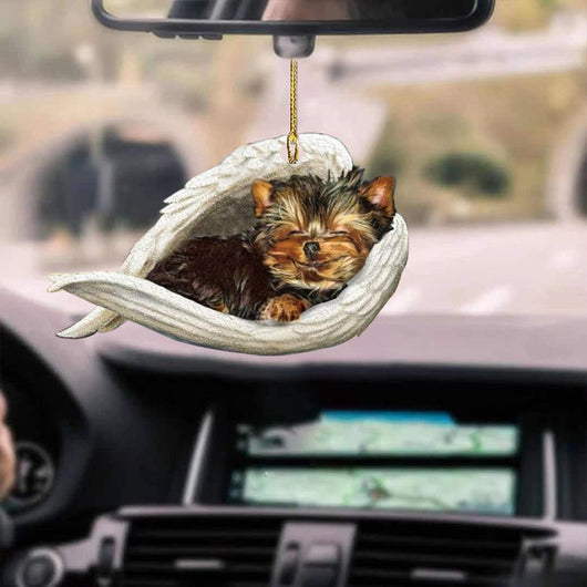 Colgante de Auto Ángel Perro Dormido - Adorno Decorativo de Acrílico para Puertas - Image 12