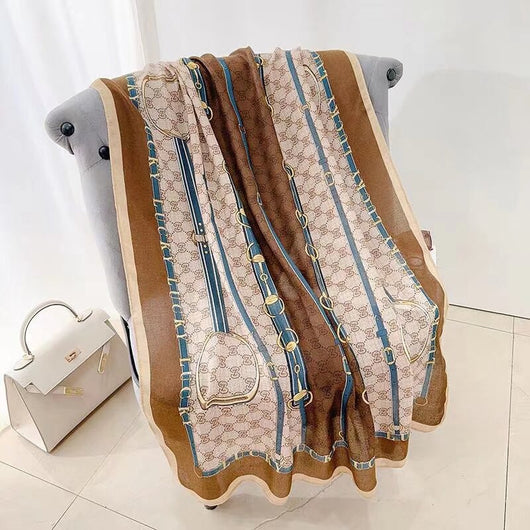 Foulard de Algodón y Lino Ligero - Pareo Sedoso Protección Solar para Playa y Viajes - Image 8