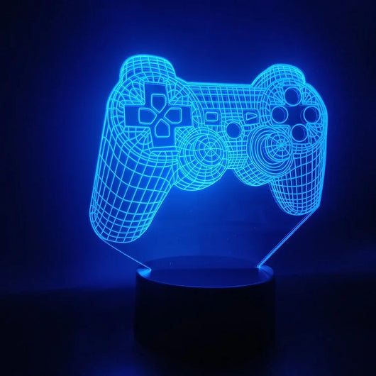 Lámpara 3D Control de Videojuegos con Luz LED Colorida - Image 11