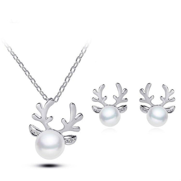 Conjunto de Collar y Aretes de Perlas con Diamantes para Novia - Joyería de Lujo