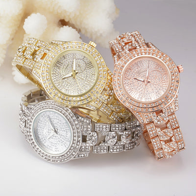 Reloj de Lujo Geneva con Diamantes de Aleación - Image 3