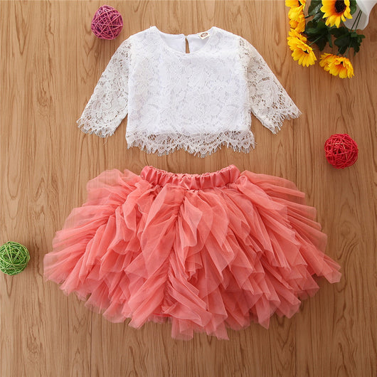 Conjunto de Falda Mesh para Niñas - Image 3